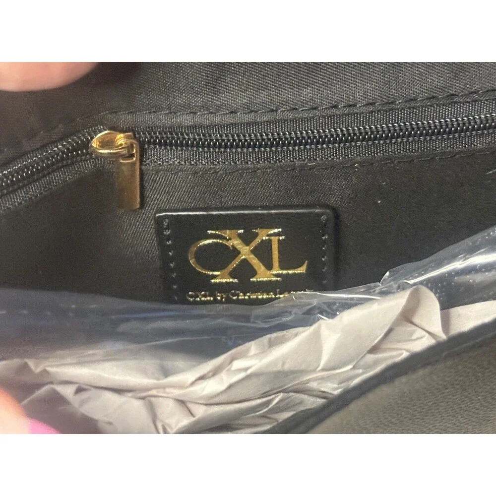 CXL by Christian Lacroix Bali Caviar Small Clutch Wristlet Black MSRP $78.00